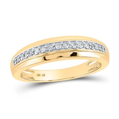 10k Yellow Gold  Princess Square 3 Pieces Set with 1.00 tw Round Diamonds