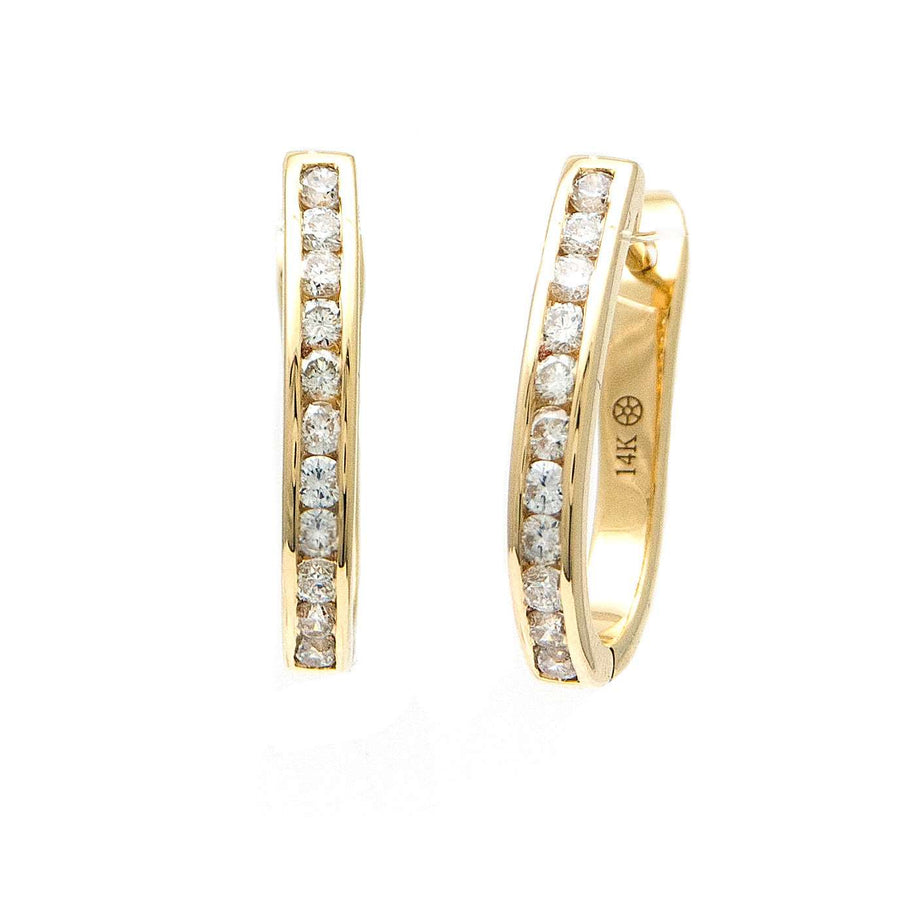 Diamond Earrings With 0.57Tw Round Diamonds