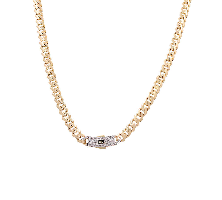 14K Men's Yellow Gold  Monaco Chain 22"