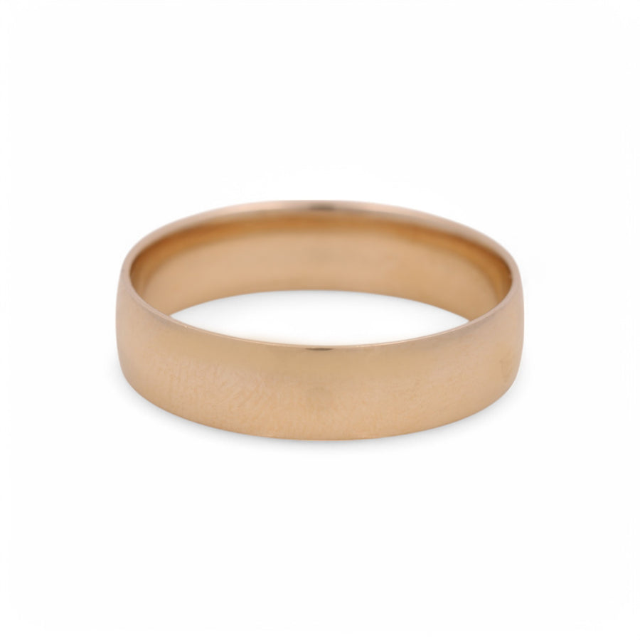 14K Yellow Gold Wedding Band Men's  Ring