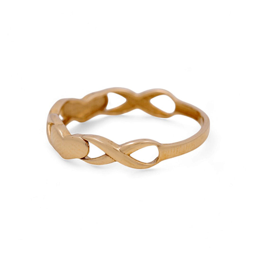 14K Yellow Gold Heart Fashion Women's Ring