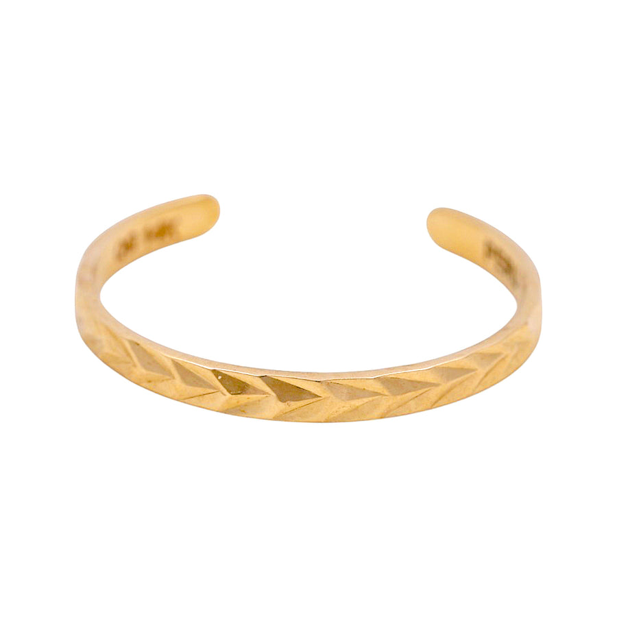 14K  Yellow Gold Toe Fashion Ring