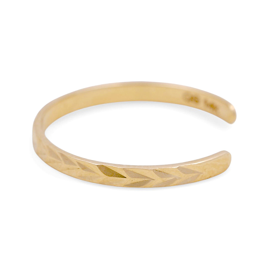 14K  Yellow Gold Toe Fashion Ring