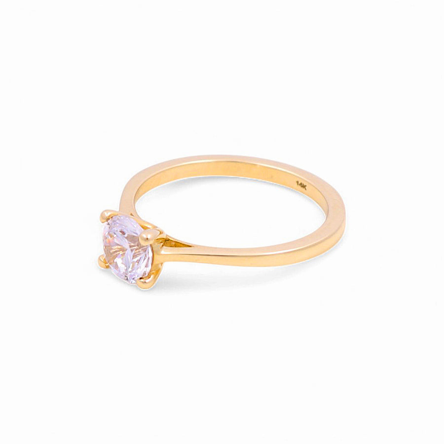 14K Yellow Gold Engagement Fashion Women's Ring