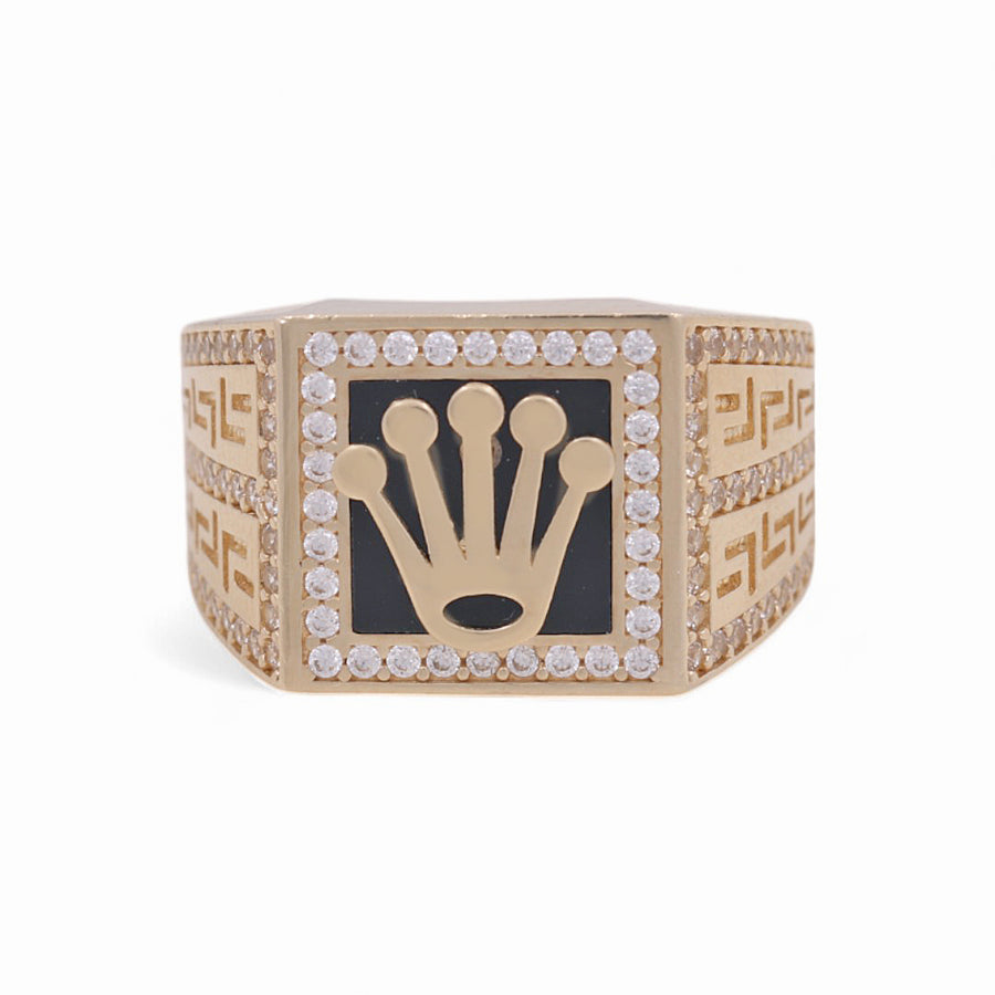 14K Yellow Gold Men's  Contemporary Fashion Ring