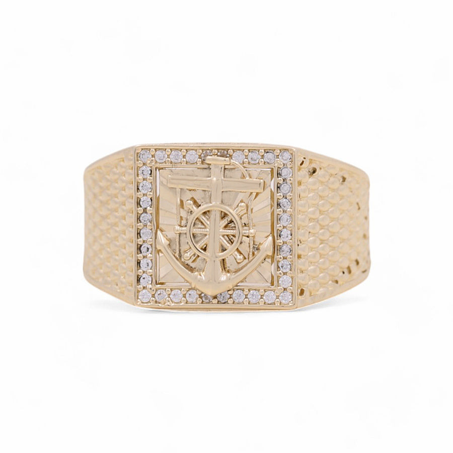 14K Yellow Gold Men's  Fashion Ring