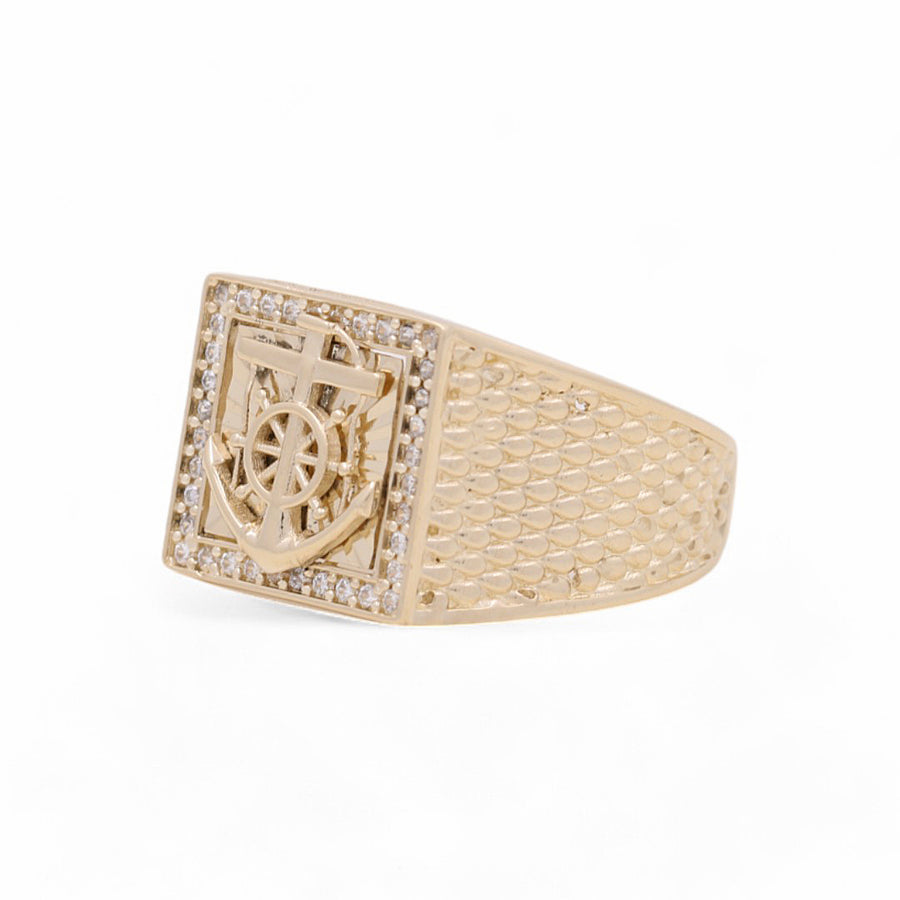 14K Yellow Gold Men's  Fashion Ring