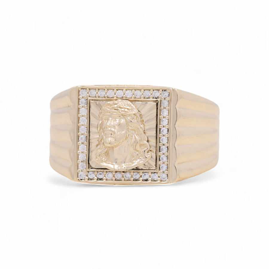 14K Yellow Gold Men's  Fashion Ring