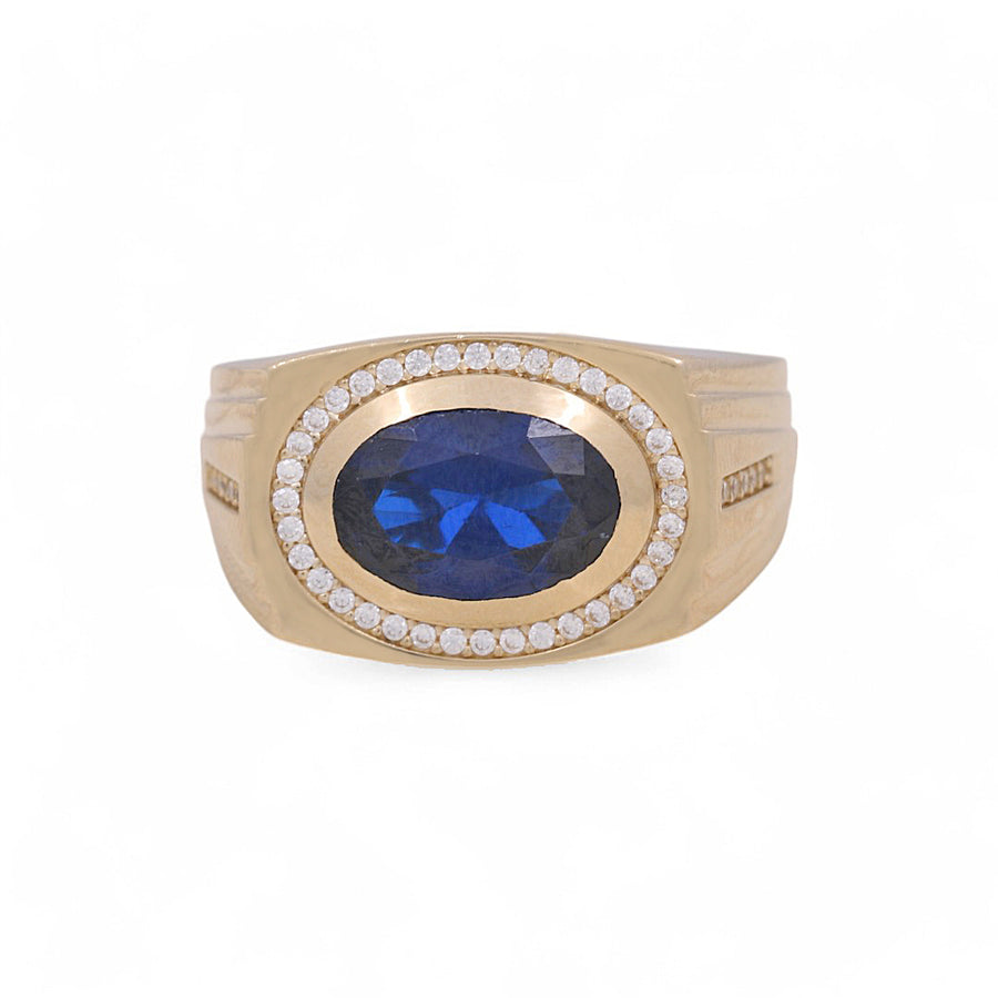 14K Yellow Gold Men's Fashion Ring