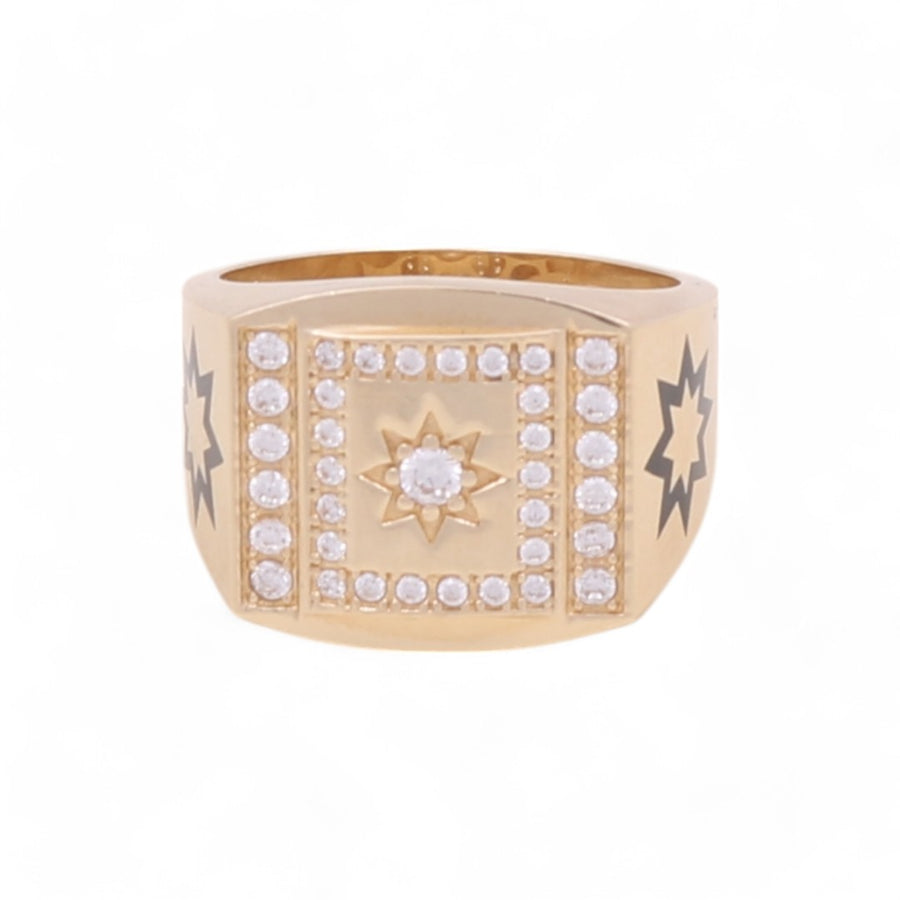 14K Yellow Gold Men's  Fashion Ring