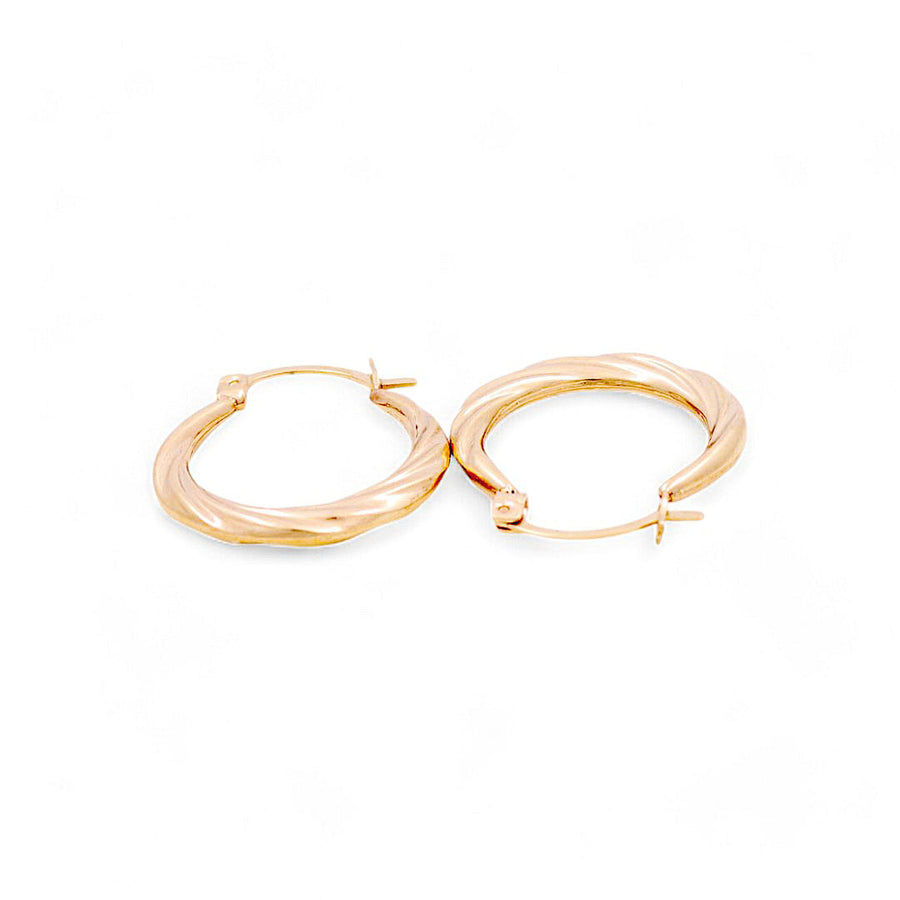 14K Yellow Gold Hoop Earrings