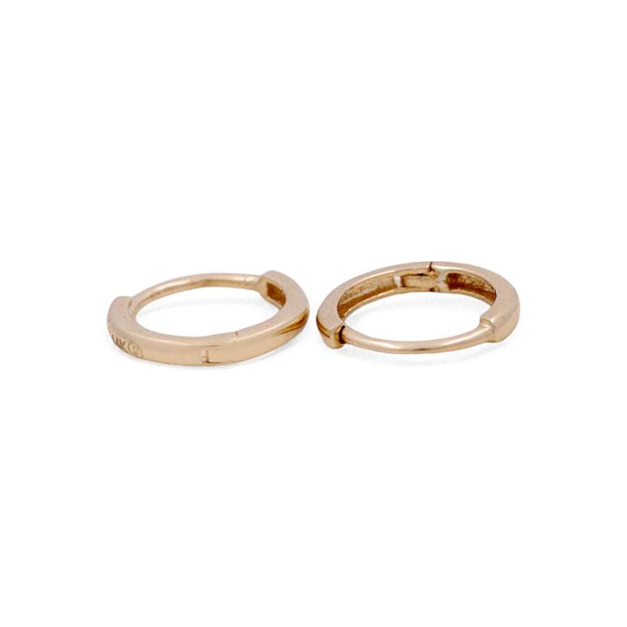 14K Yellow Gold Fashion Hoop Earrings