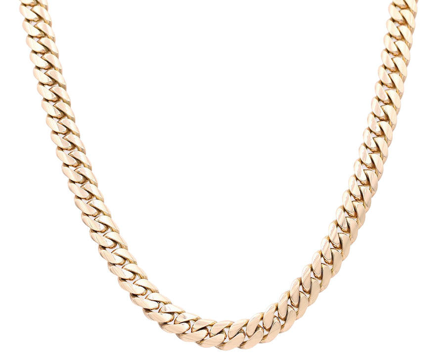 Men's Yellow Gold 10K Cuban Link Chain