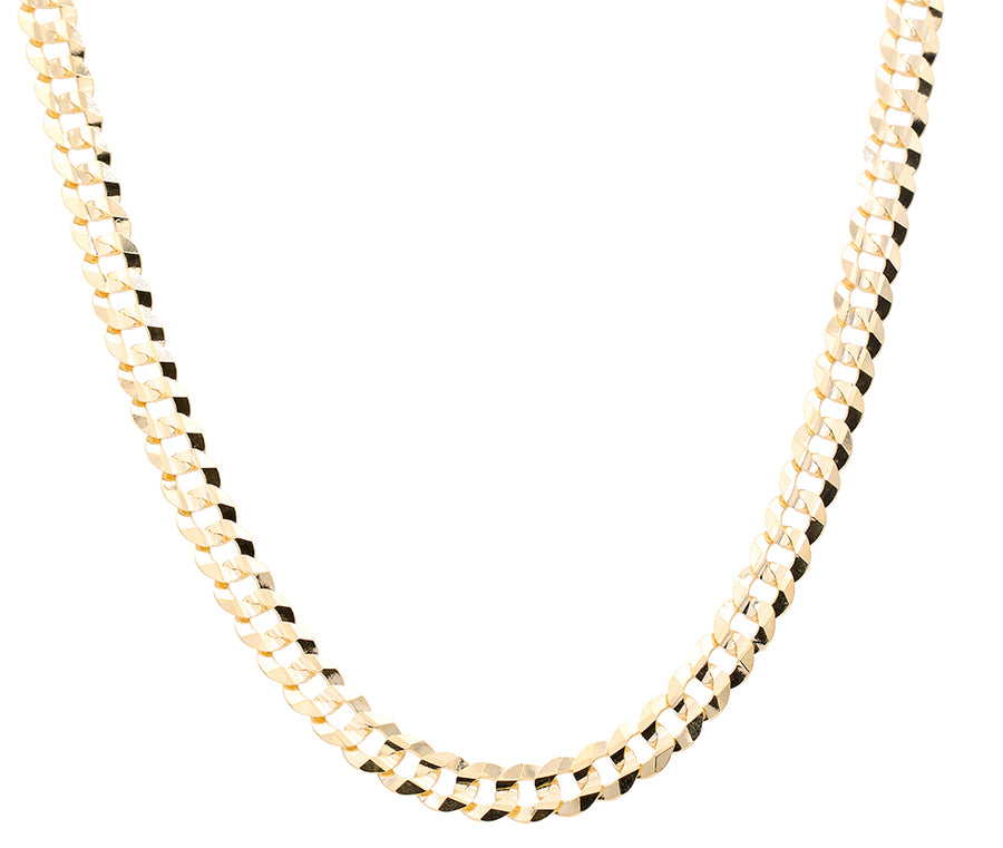 10K Men's Yellow Gold Curb Chain