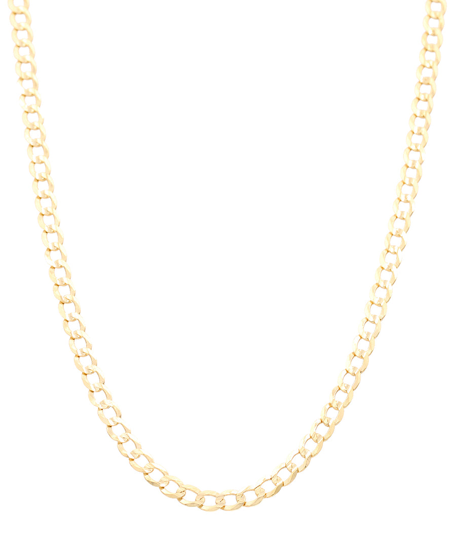 14K Men's Yellow Gold Curb Chain