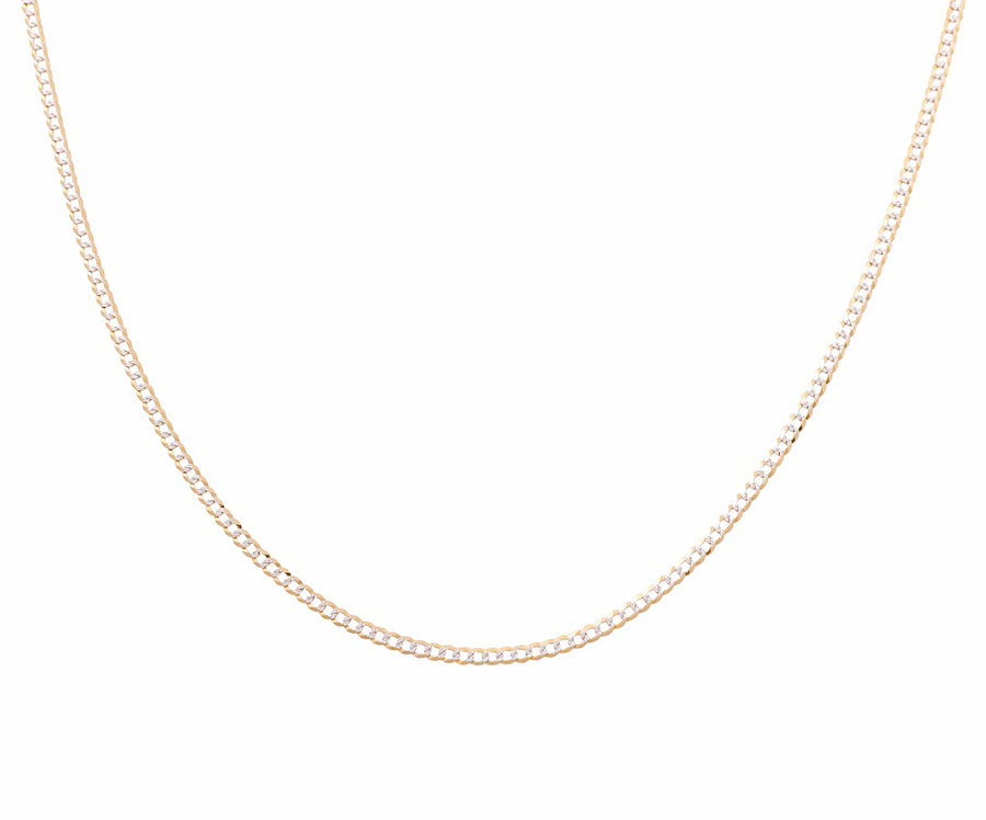 14K Yellow Gold Curb Chain