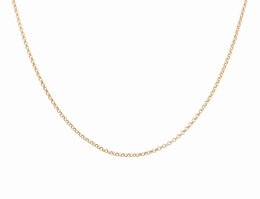 14k  Yellow Gold  Rolo Chain