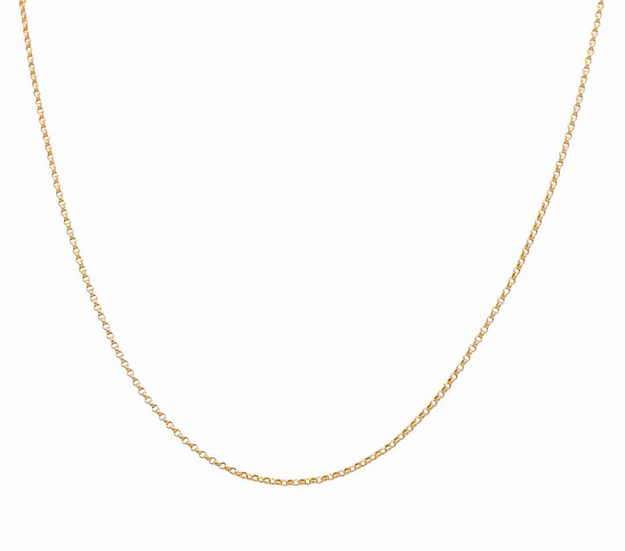 14k  Yellow Gold  Rolo Chain