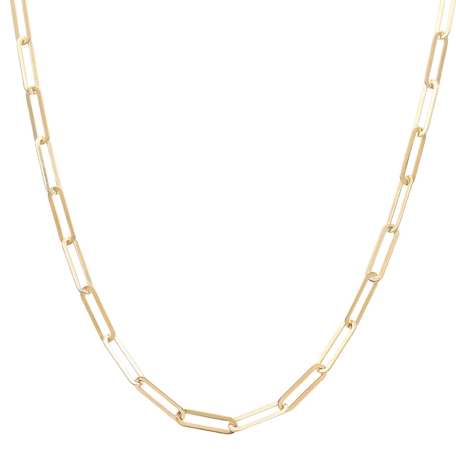 14K Women's Yellow Gold Paper Clip Chain