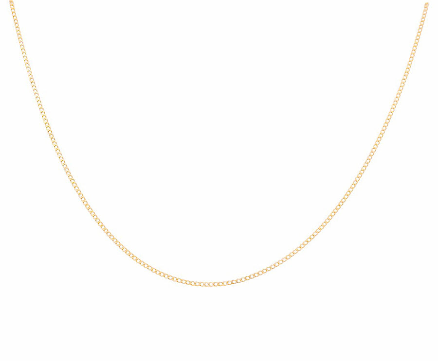 14K Yellow Gold Curb Chain