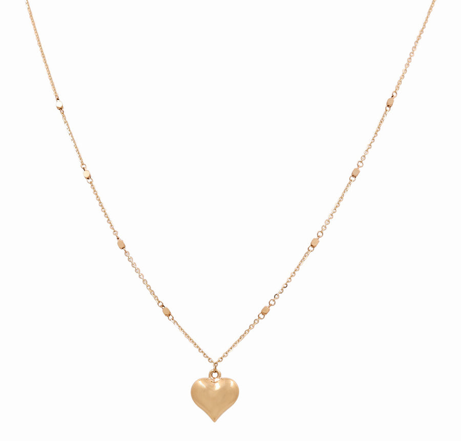 14k Yellow Gold Heart Women's Necklace