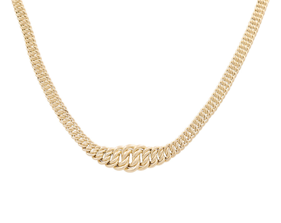 10k Yellow Gold Princess Women's Necklace