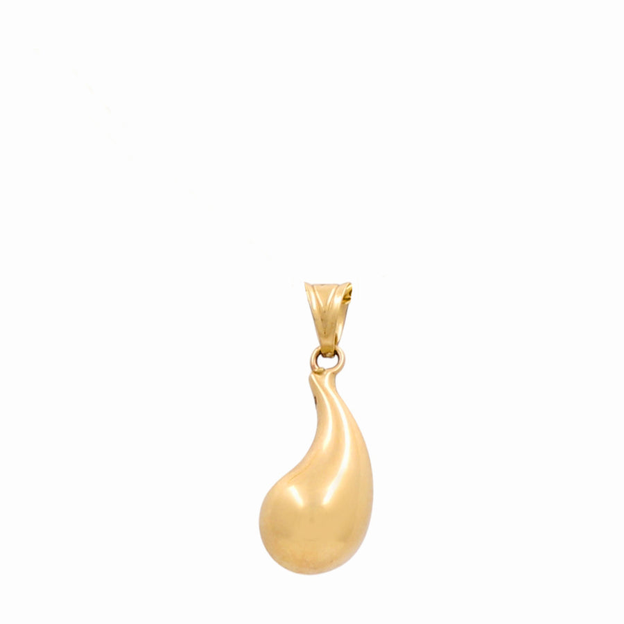 14K Yellow Gold Small Tear Pendant