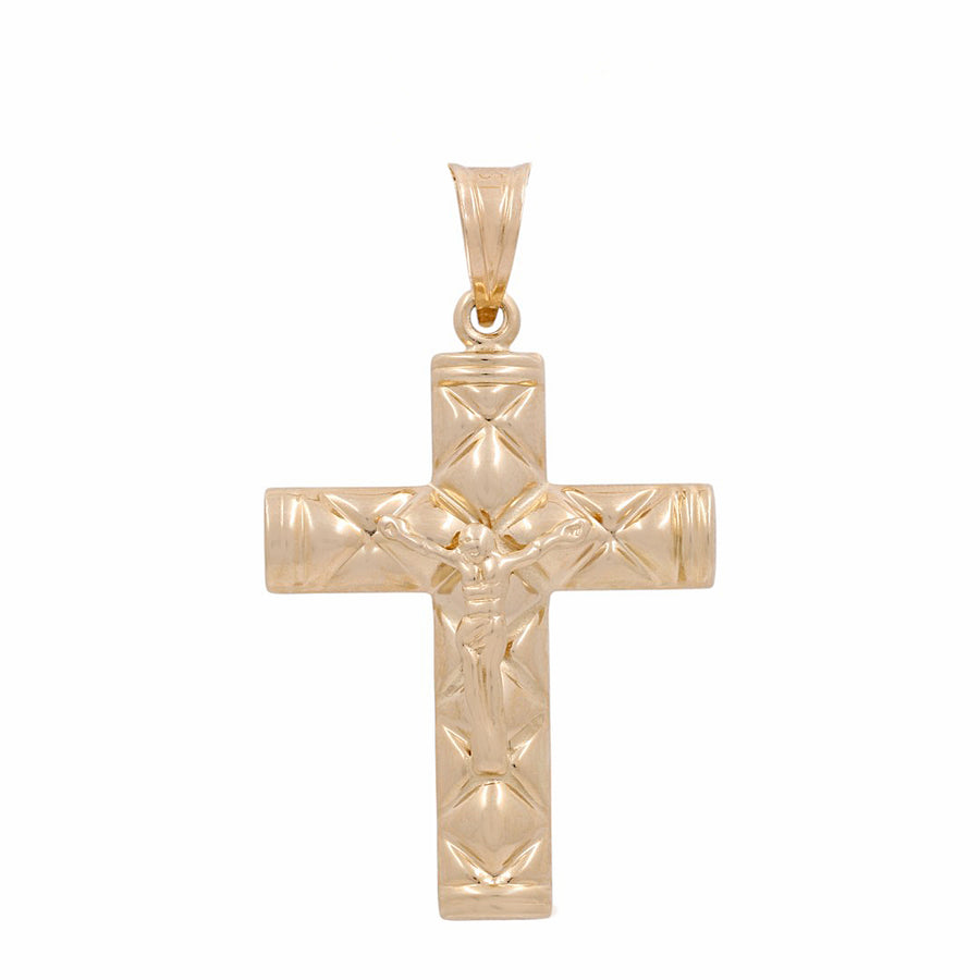 14K Yellow Gold Crucifix Pendant