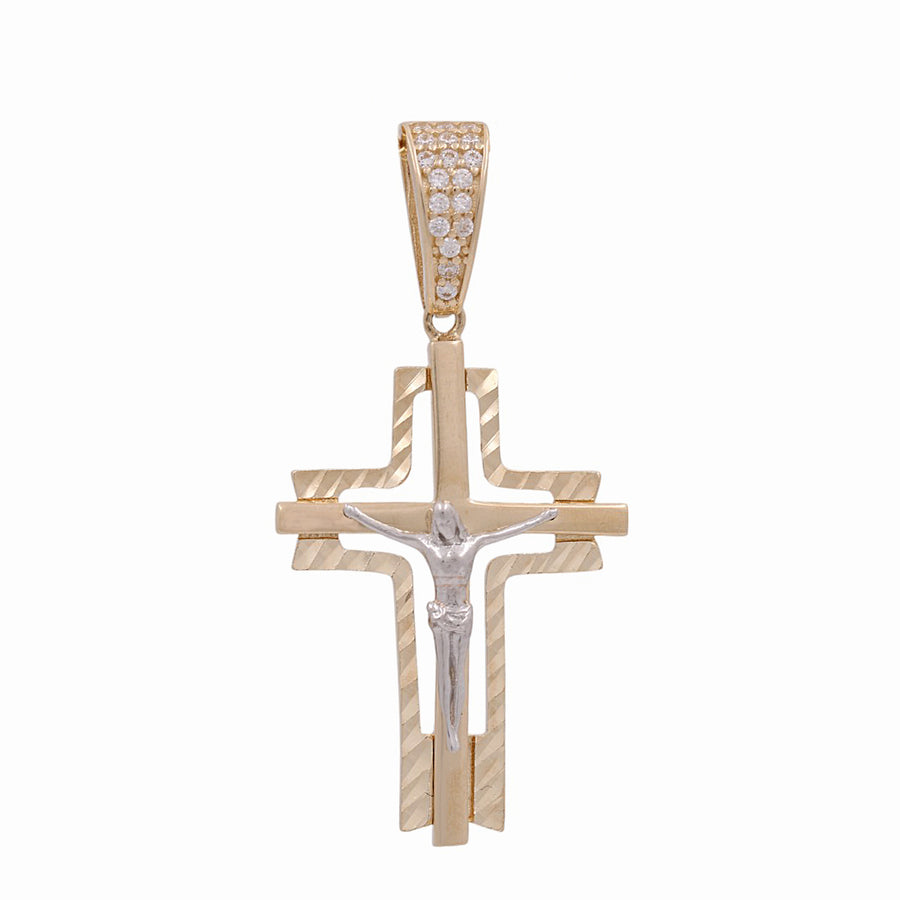 14K Yellow Gold Crucifix Pendant