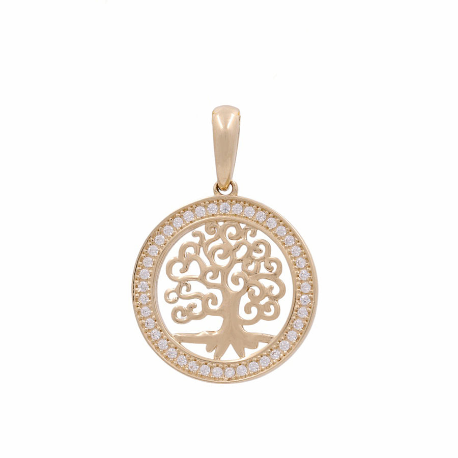 14K Yellow Gold Tree of Life Pendant