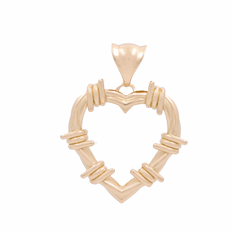 14K Yellow Gold Heart Pendant