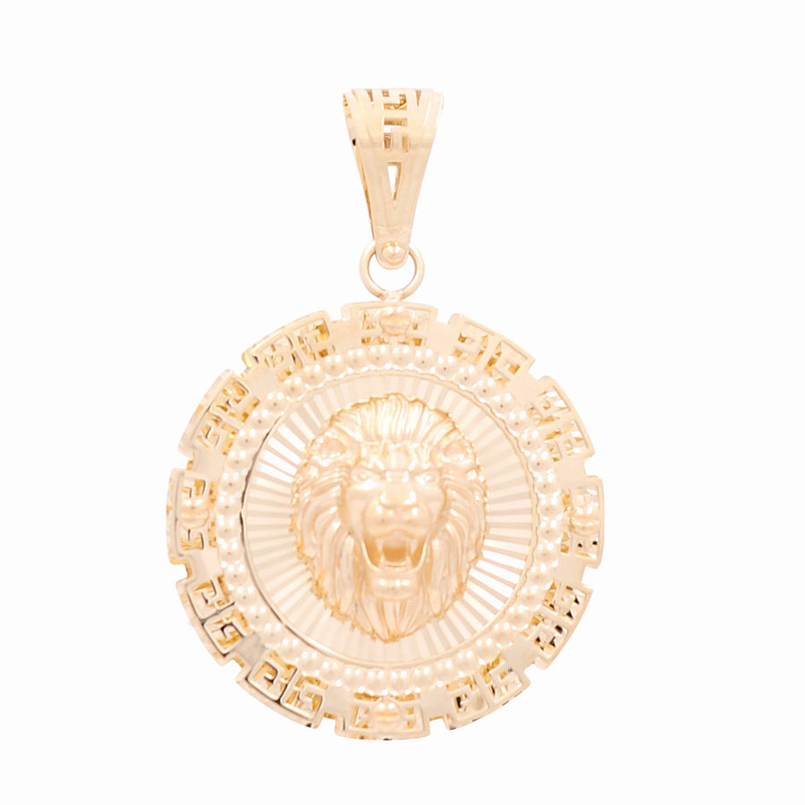 14K Yellow Gold Lion Pendant