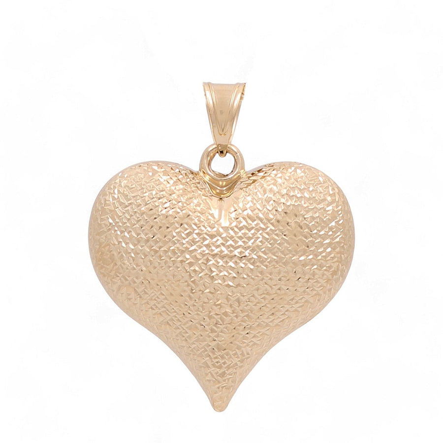 14K Yellow Gold Fashion Heart Women's Pendant