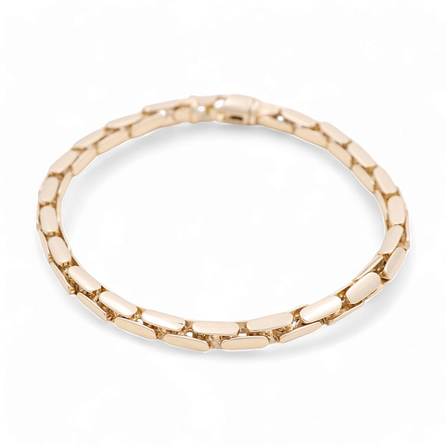 14K Yellow Gold Men Italian Bracelet