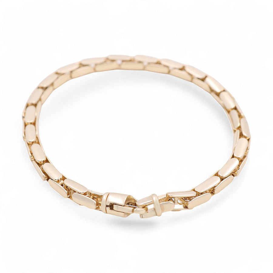 14K Yellow Gold Men Italian Bracelet