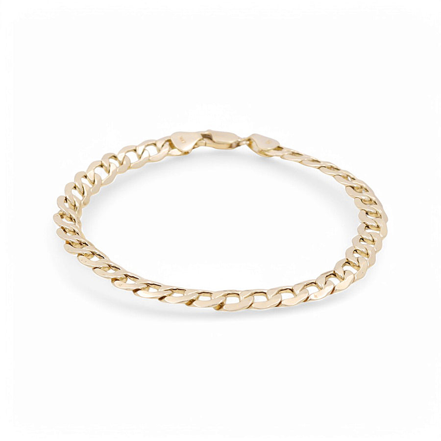 14K  Yellow Gold  Curb Bracelet