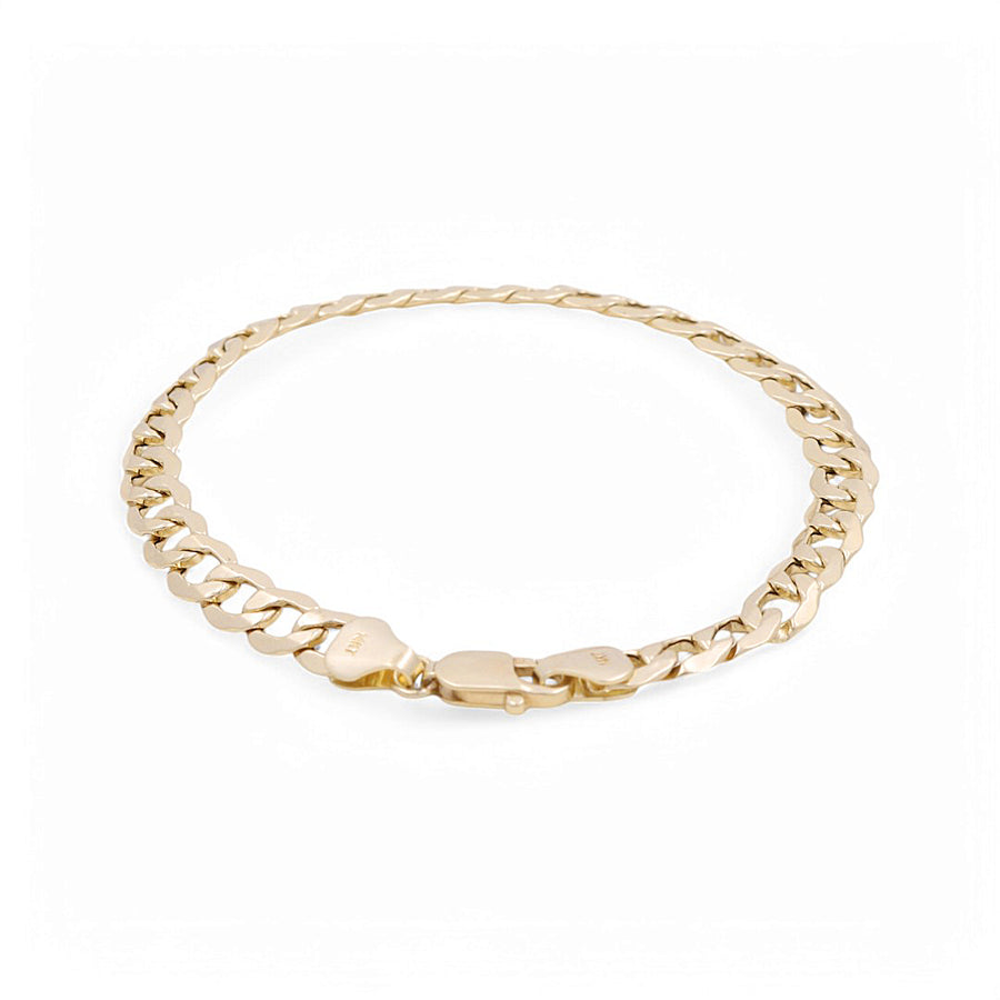 14K  Yellow Gold  Curb Bracelet