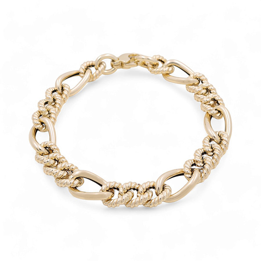 Yellow Gold 14K Fashion Link Bracelet