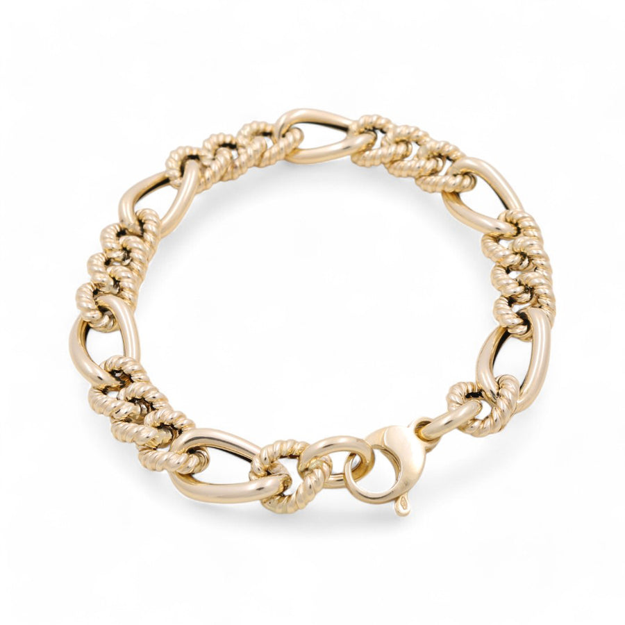 Yellow Gold 14K Fashion Link Bracelet