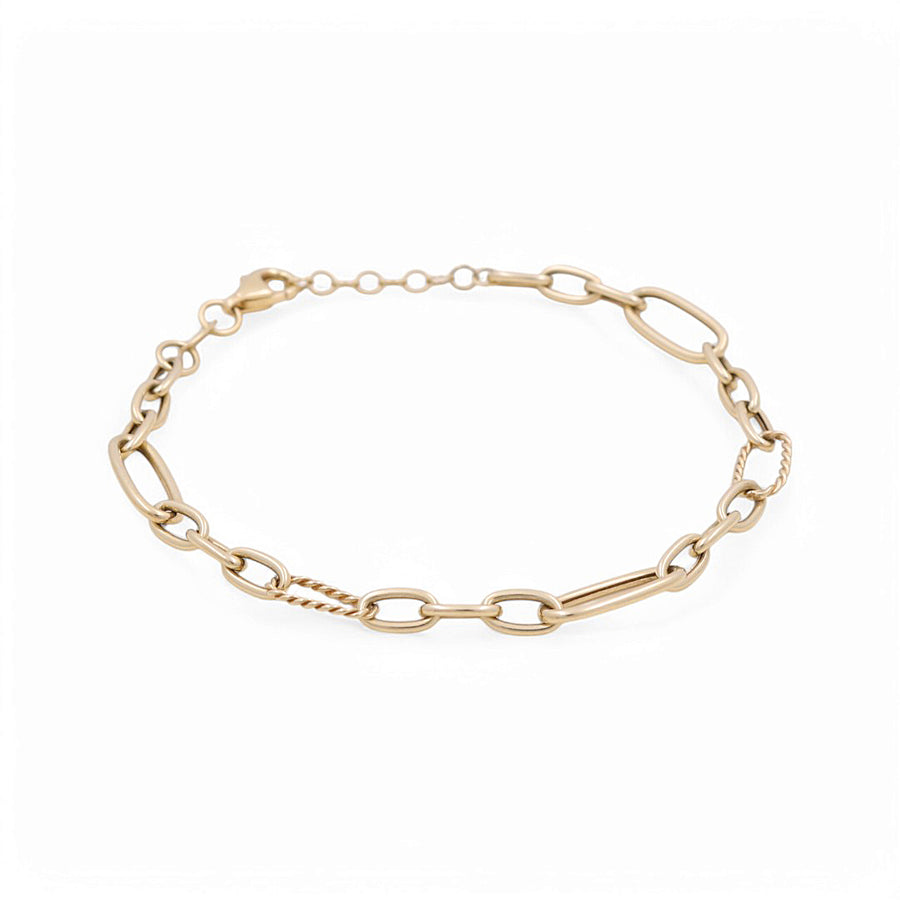 14K  Yellow Gold  Fancy Link Bracelet