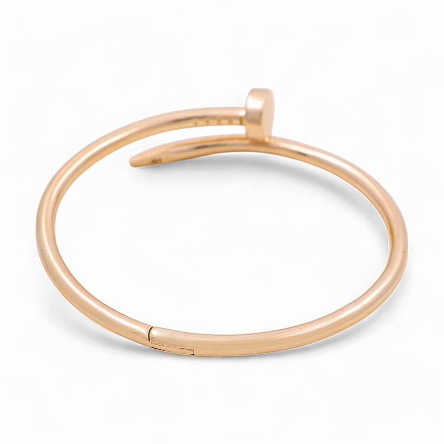 14K Yellow Gold Women's Nail Bracelet