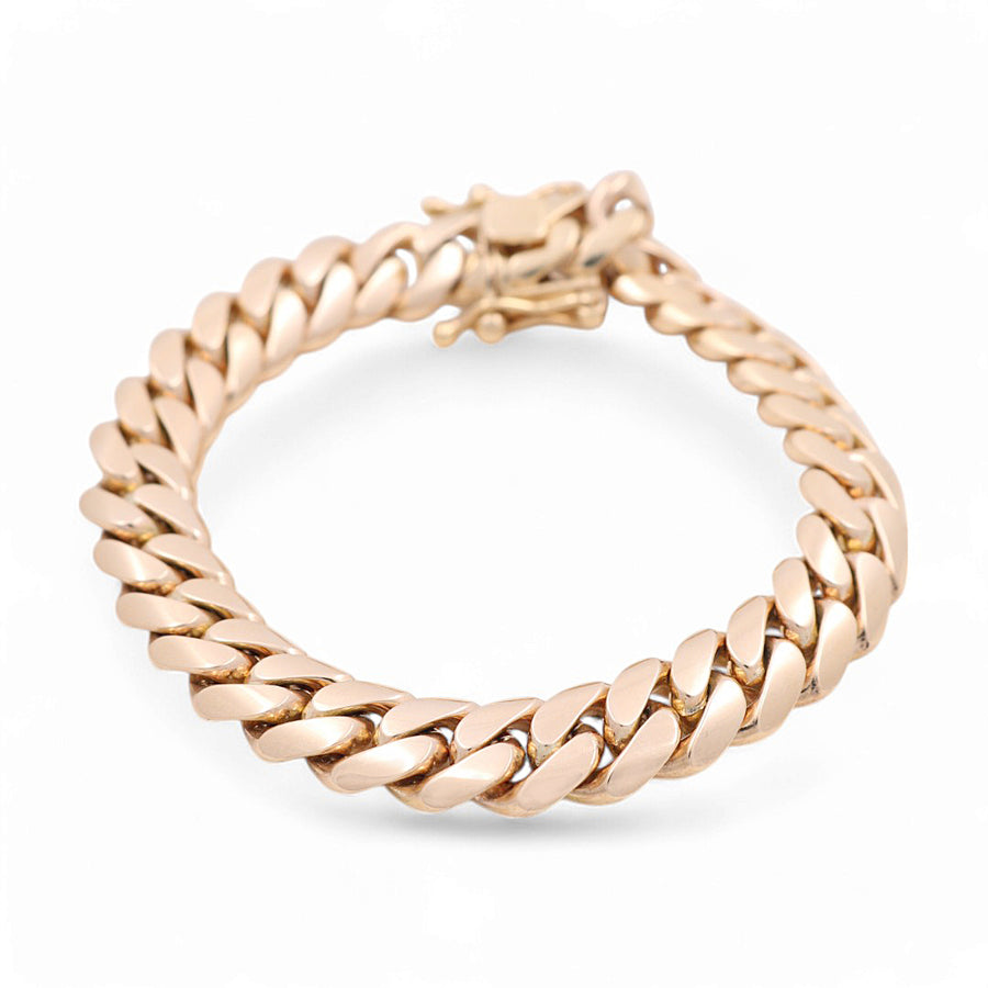 10K Men's Yellow Gold Cuban Link Bracelet