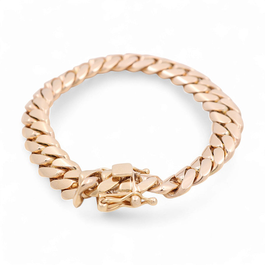 10K Men's Yellow Gold Cuban Link Bracelet