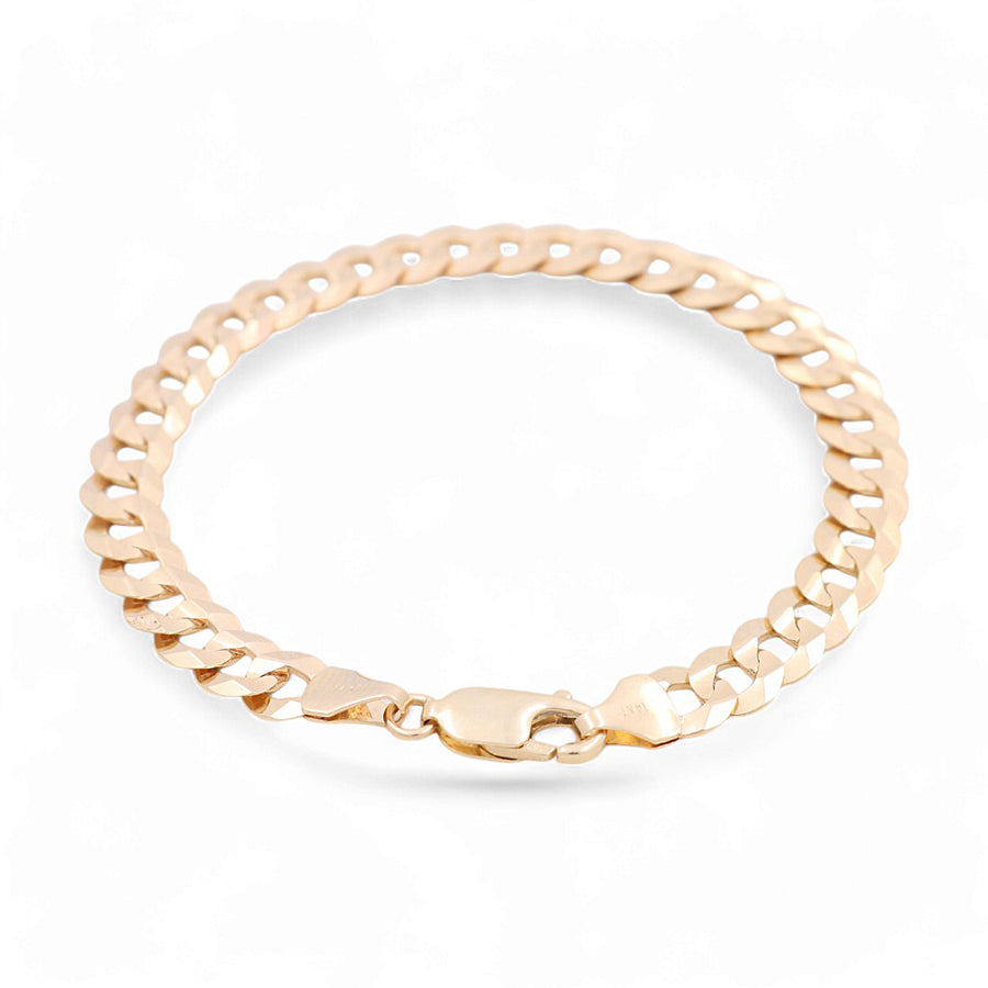 14K Women Yellow Gold Curb Link Bracelet