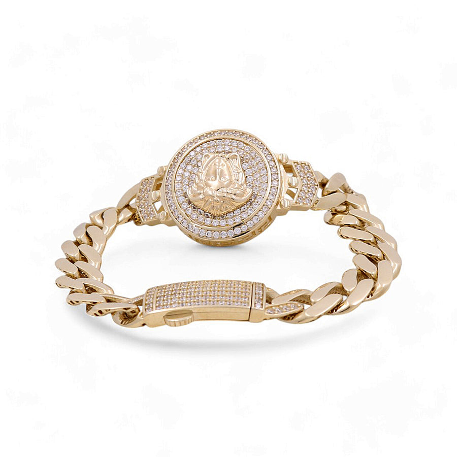 10K Gold Fashion Lion Women's Bracelet