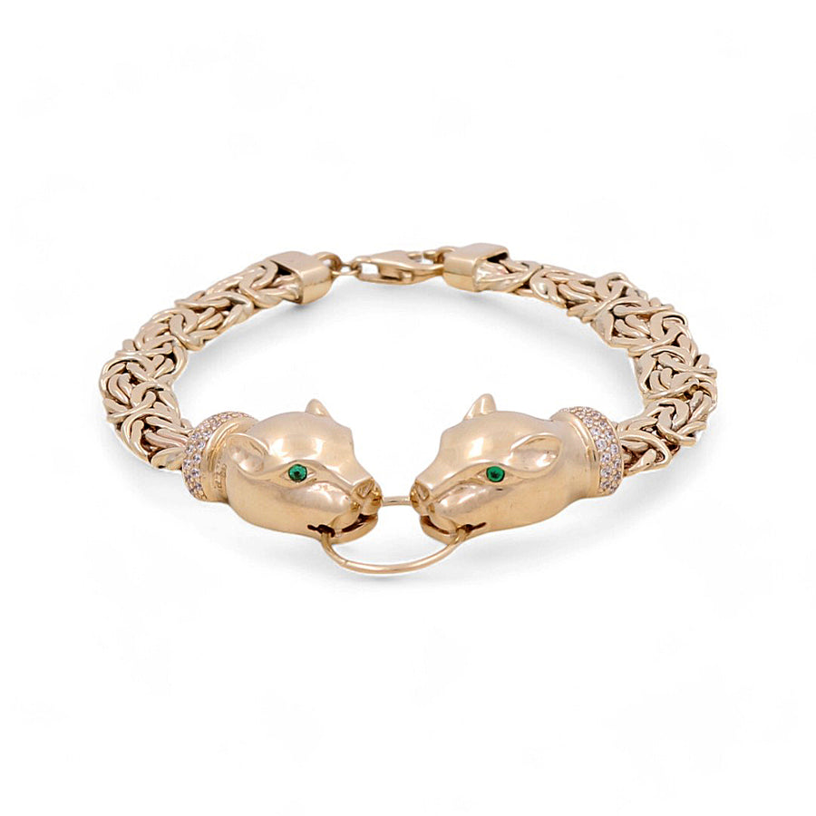 10K Gold Fashion Panther Women's Bracelet