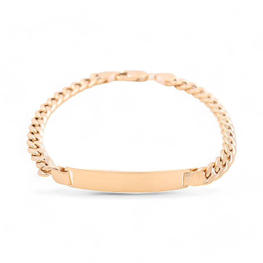 14K Women Yellow Gold Id Bracelet