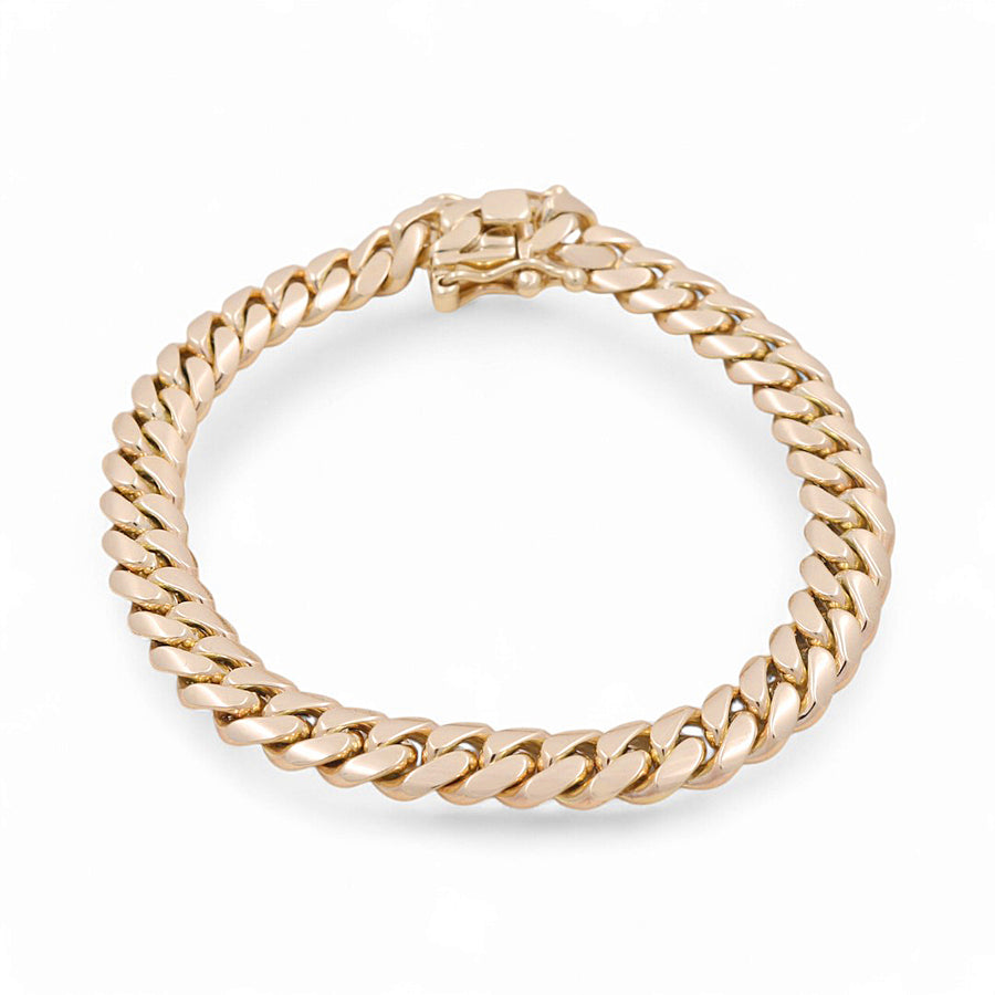 10K Men's Yellow Gold Cuban Link Bracelet