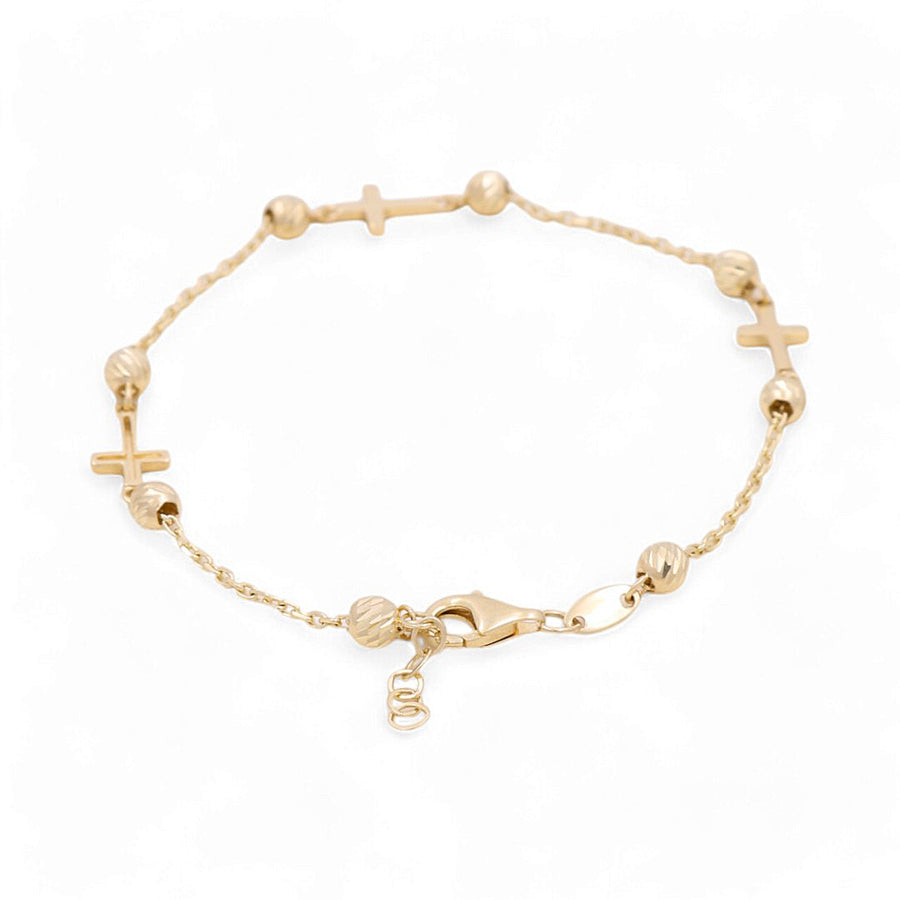 14K Yellow Gold Fashion Woman Bracelet