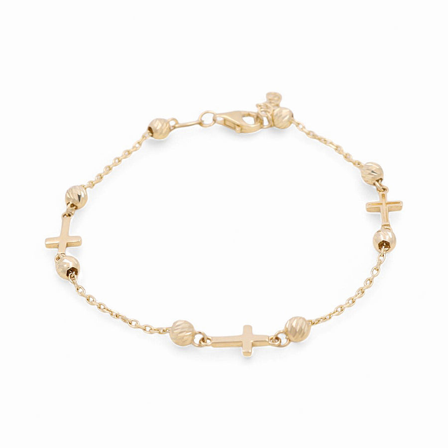 14K Yellow Gold Fashion Woman Bracelet